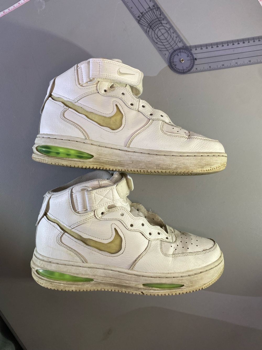 FB1374-100 Nike Air Force 1 Mid Evo Sail Lime Blast Coconut Milk 9US (Men's)